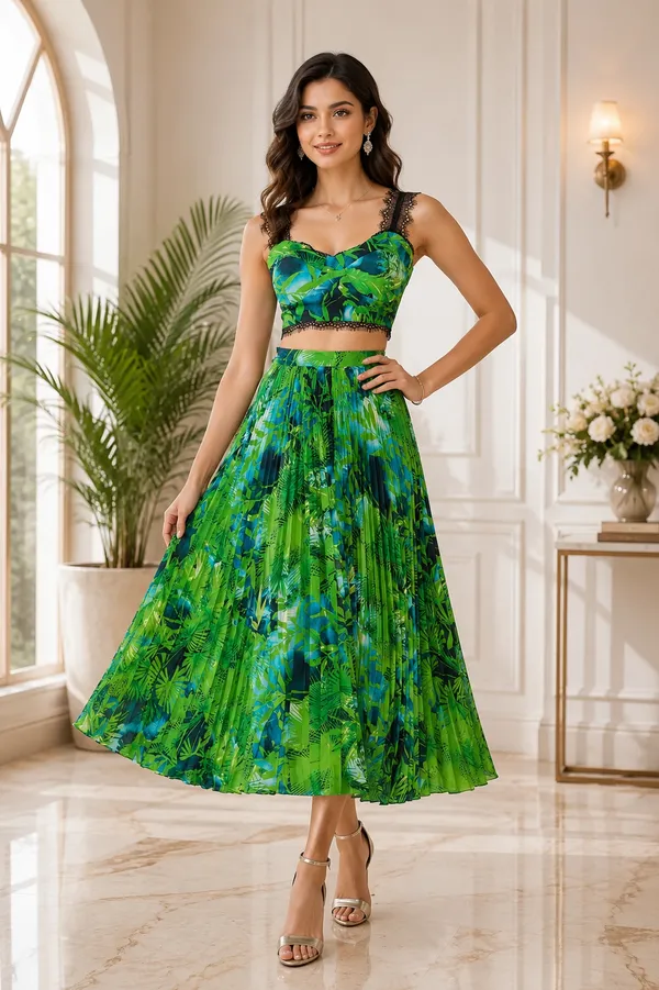 Emerald_Tropical_Print_Twin_Set