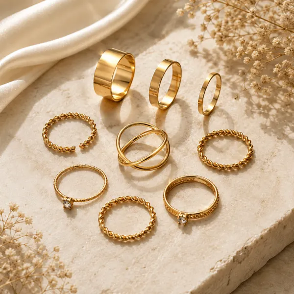Combo_Of_9_Gold_Plated_Mixed_Sized_Rings