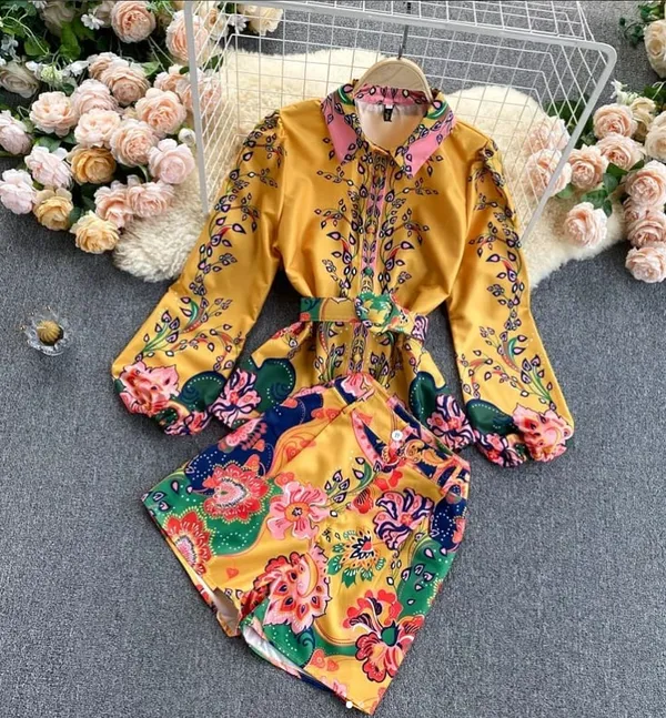 Golden_Bloom_Shirt_&_Short_Set