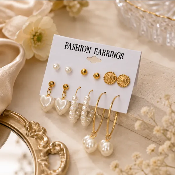 6-Pair_Pearl_&_Gold_Earrings__Combo