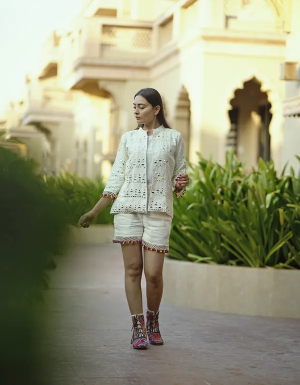 White_Kala_Cotton_Embroidered_Short_Jacket_For_Women