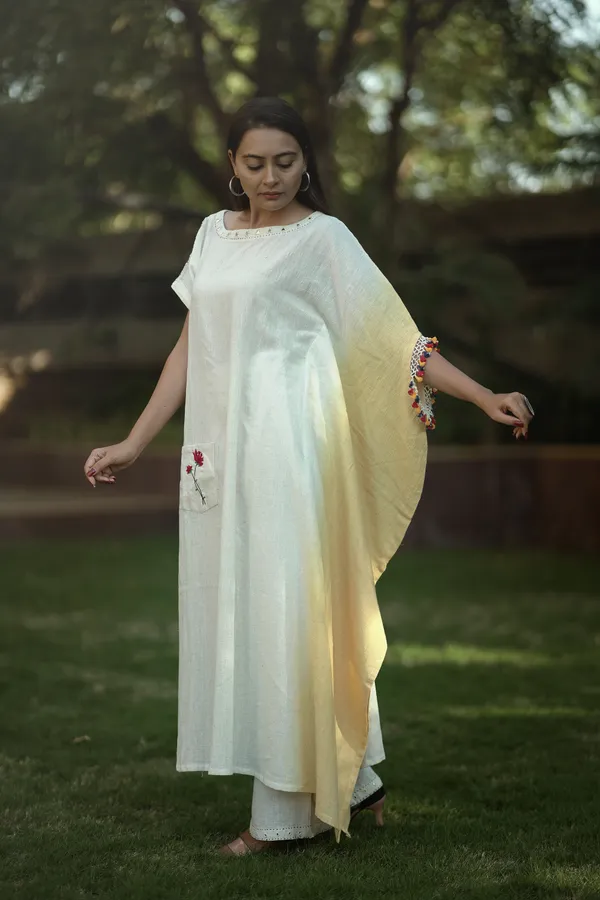 White_Cotton_Kaftan_Style_Embroidered_Kurta_For_Women
