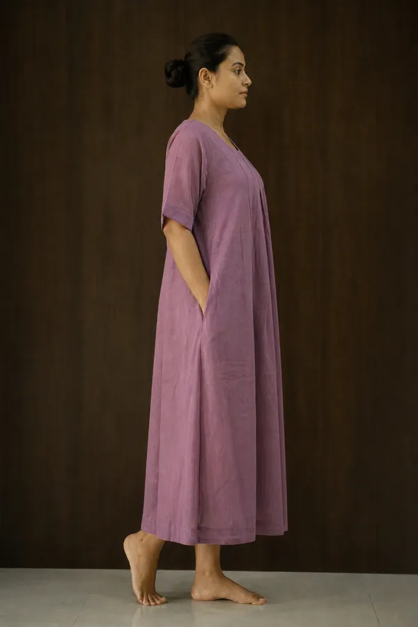 Purple_Cotton_Flared_Maxi_Dress