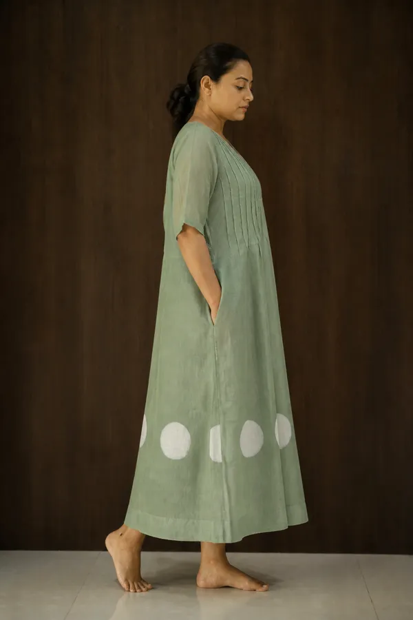 Sage_Green_Circle_Applique_A_Line_Midi_Dress