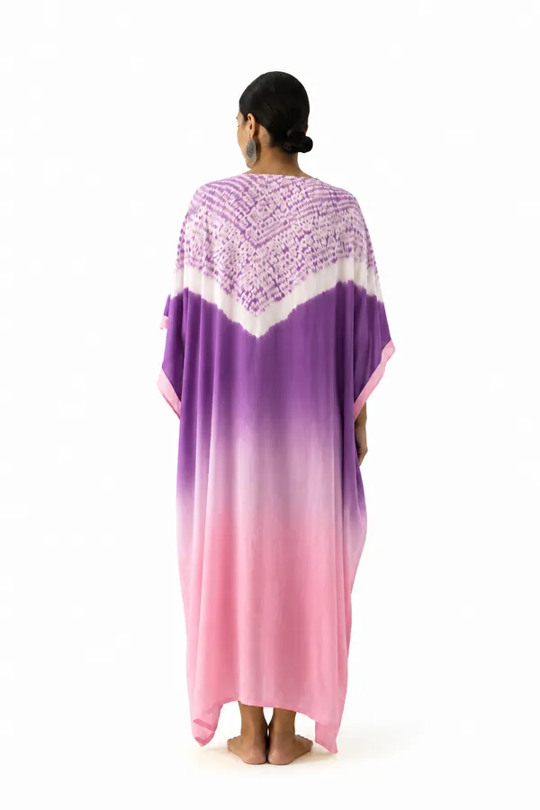 Purple_Pink_Ombre_Shibori_Kaftan_Dress
