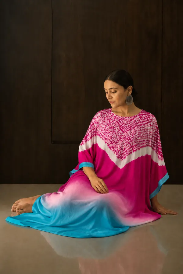 Pink_Blue_Ombre_Shibori_Kaftan_Dress