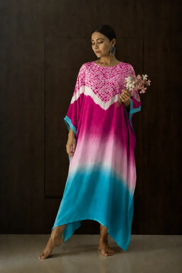 Pink_Blue_Ombre_Shibori_Kaftan_Dress