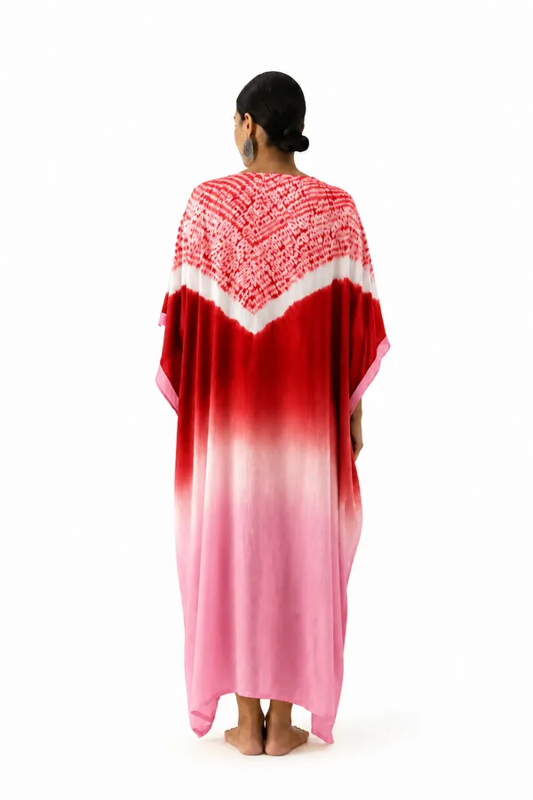 Red_Pink_Ombre_Shibori_Kaftan_Dress