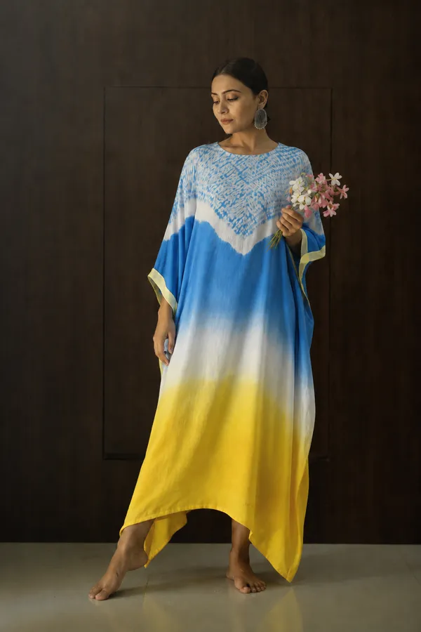 Blue_Yellow_Ombre_Shibori_Kaftan_Dress