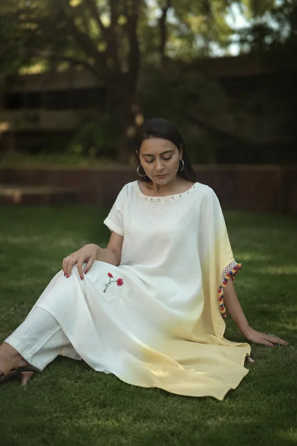 White_Cotton_Kaftan_Style_Embroidered_Kurta_For_Women