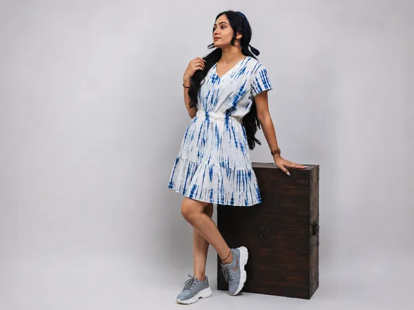 Blue_White_Cotton_Tie_Dye_Wrap_Dress_For_Women