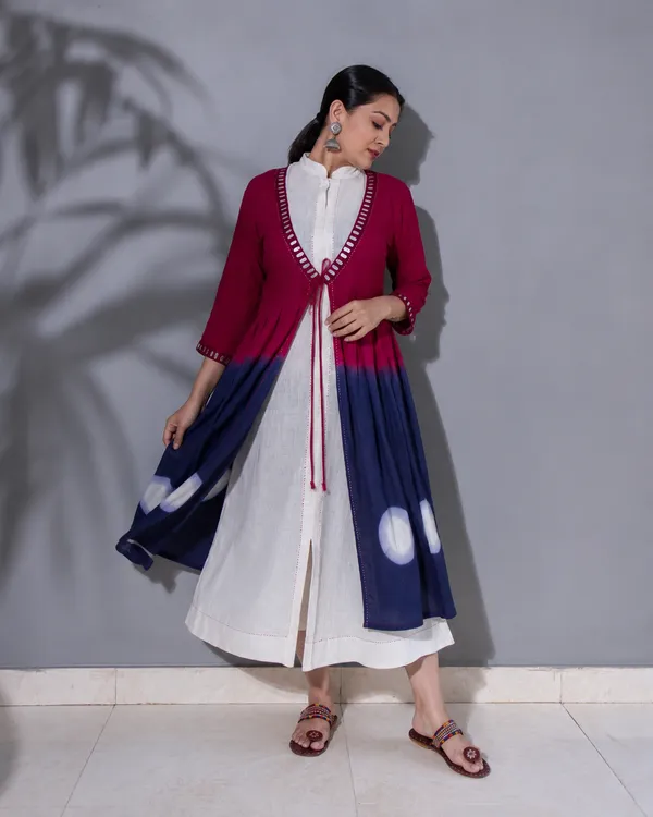 Maroon_Blue_Cotton_Shibori_Print_Anarkali_Jacket_For_Women