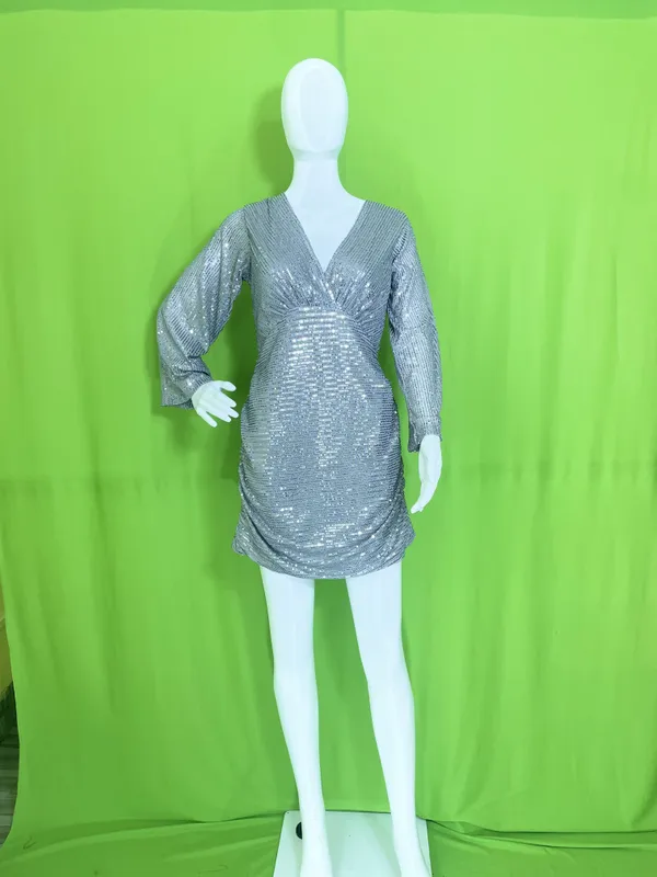 Sequin_Wrap_Mini_Party_Dress_With_Bell_Sleeves-Ash_Colour