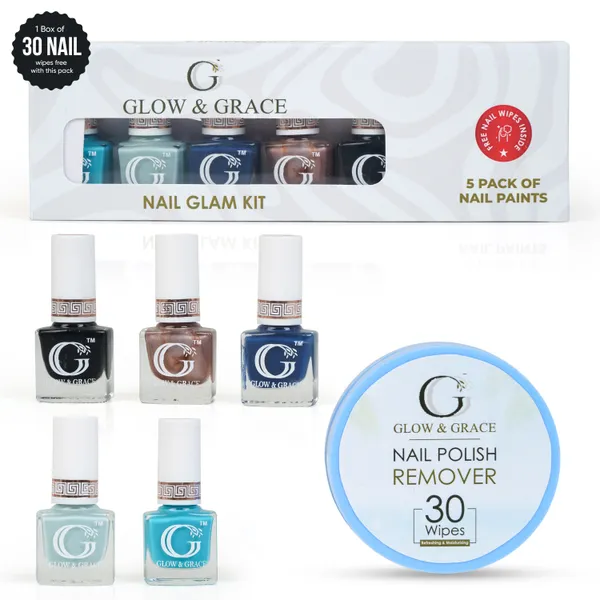 Glow_&_Grace_Nail_Paint_Combo_Pack_Of_5_With_Nail_Wipes