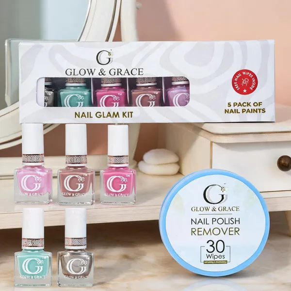 Glow_&_Grace_Nail_Paint_Combo_Pack_Of_5_With_Nail_Wipes