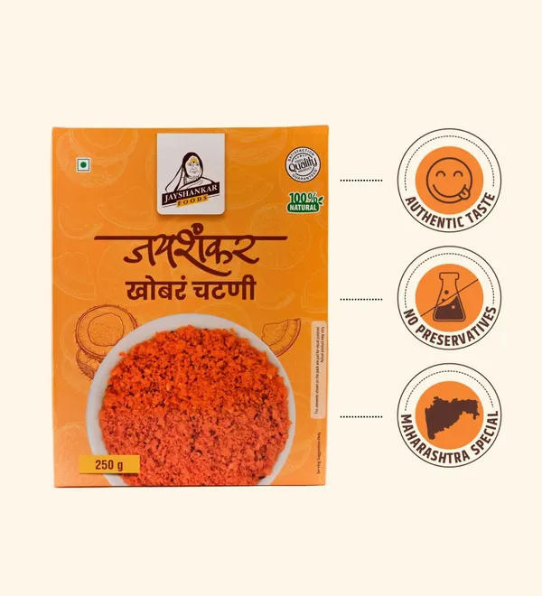 Jayshankar_Foods_Dry_Coconut_Garlic_Chutney_250G_-_Pack_Of_2