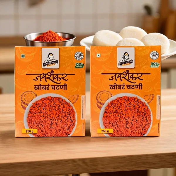 Jayshankar_Foods_Dry_Coconut_Garlic_Chutney_250G_-_Pack_Of_2