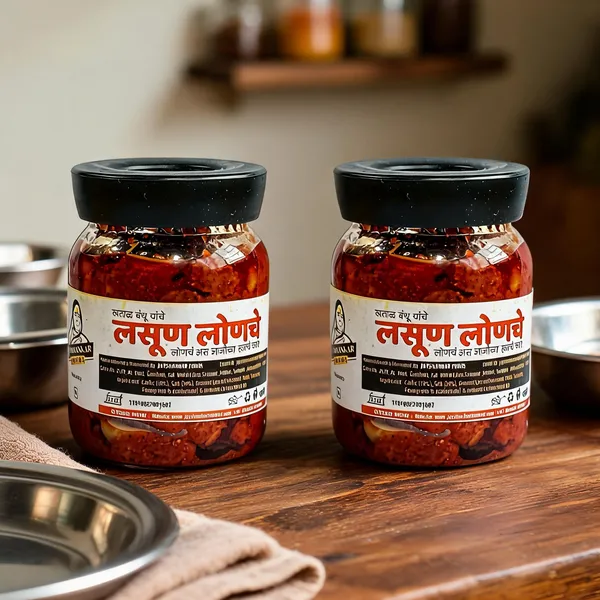 Jayshankar_Foods_Lasun_Lonche_Garlic_Pickle_200G_-_Pack_Of_2