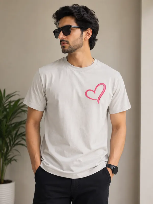 Grey_Cotton_Pink_Heart_Embroidered_Fabric_For_Men