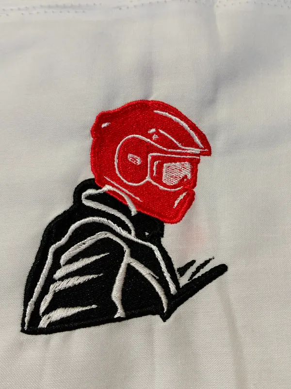 White_Cotton_Embroidered_Biker_Patch_Casual_Shirt_For_Men