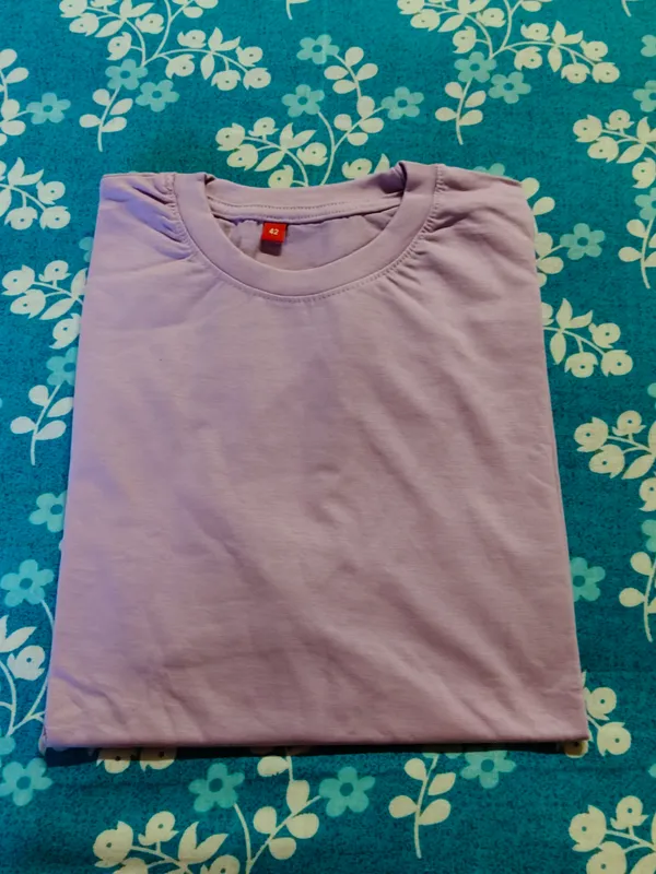 Lavender_Cotton_Round_Neck_Casual_T-Shirt_For_Men