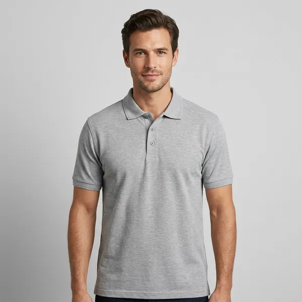 Grey_Cotton_Pique_Polo_T-Shirt_For_Men