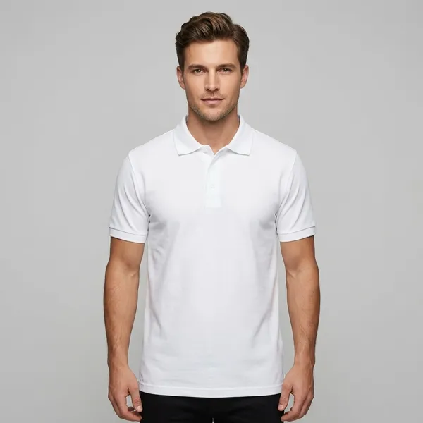 White_Cotton_Regular_Fit_Polo_T-Shirt_For_Men