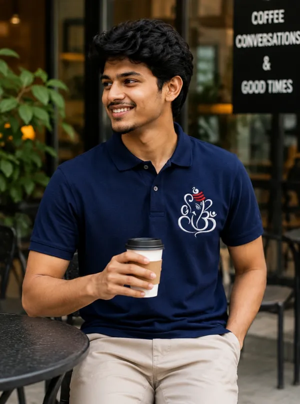 Navy_Blue_Cotton_Regular_Fit_Polo_embroidery_T-Shirt_For_Men