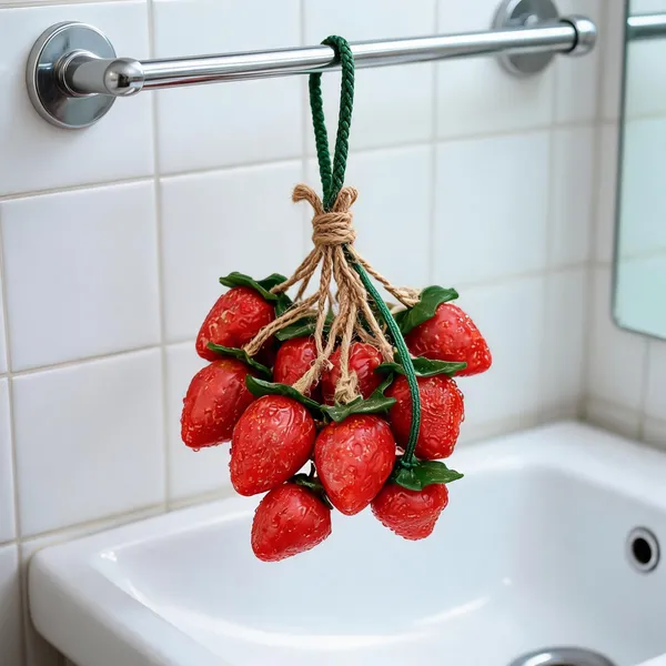 Ayushark_Strawberry_Glycerine_Hanging_Soap_Bar