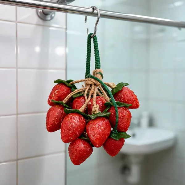 Ayushark_Strawberry_Glycerine_Hanging_Soap_Bar