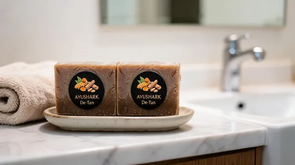 Ayushark_De-Tan_Turmeric_Lemon_Handmade_Soap_Bar_-_Pack_of_2