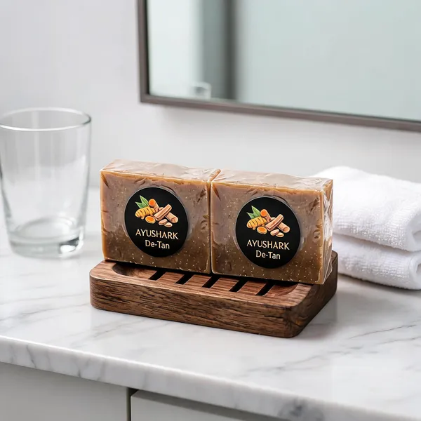 Ayushark_De-Tan_Turmeric_Lemon_Handmade_Soap_Bar_-_Pack_of_2