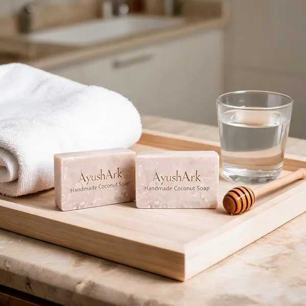 Ayushark_Coconut_Oil_Almond_Handmade_Soap_Bar_-_Pack_of_2