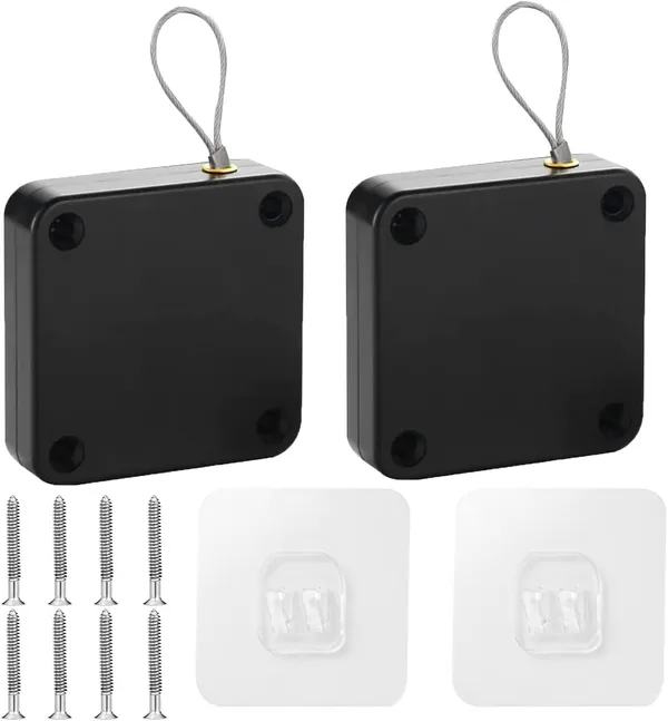 Abs_Steel_Punch-Free_Automatic_Screen_Door_Closer_Black
