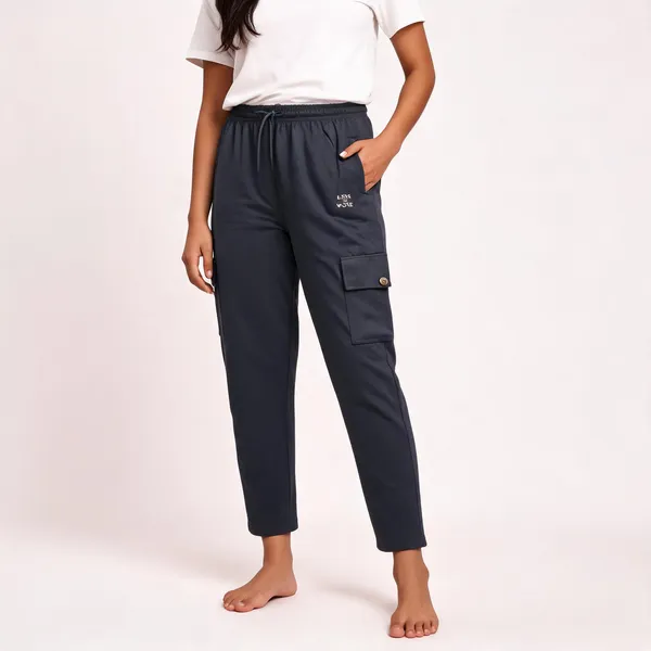 Grey_Cotton_Blend_Relaxed_Fit_Cargo_Pants_For_Women