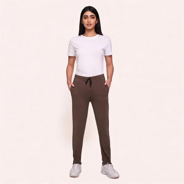 Brown_Cotton_Blend_Regular_Fit_Track_Pants_For_Women