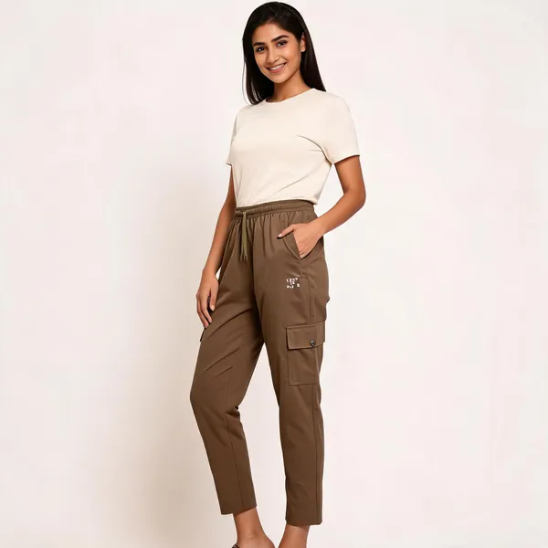 Brown_Cotton_Blend_Relaxed_Fit_Cargo_Pants_For_Women