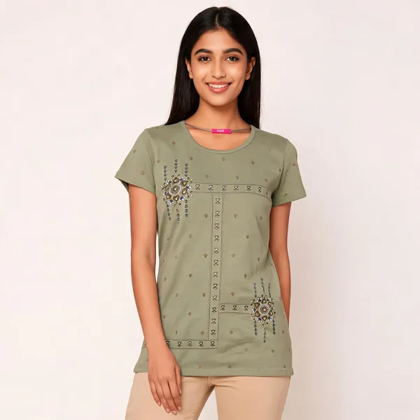 Olive_Cotton_Relaxed_Fit_Embellished_Round_Neck_Top_For_Women