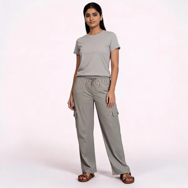 Grey_Cotton_Blend_Relaxed_Fit_Cargo_Pants_For_Women