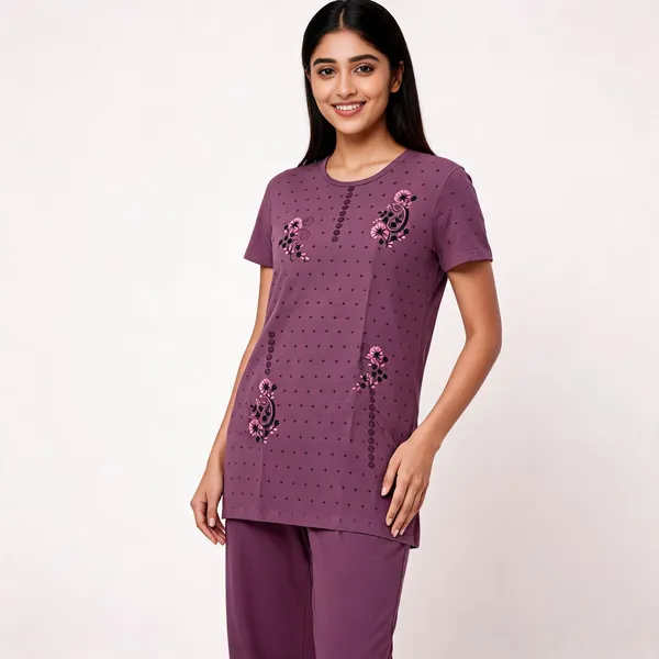 Mauve_Cotton_Relaxed_Fit_Floral_Print_Night_Suit_For_Women