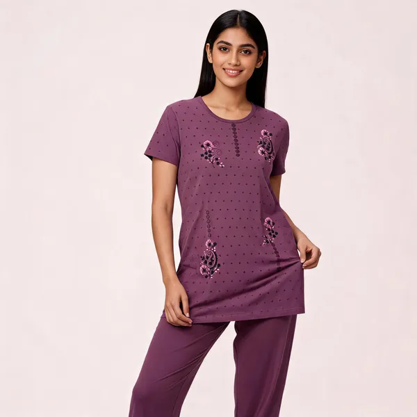 Mauve_Cotton_Relaxed_Fit_Floral_Print_Night_Suit_For_Women