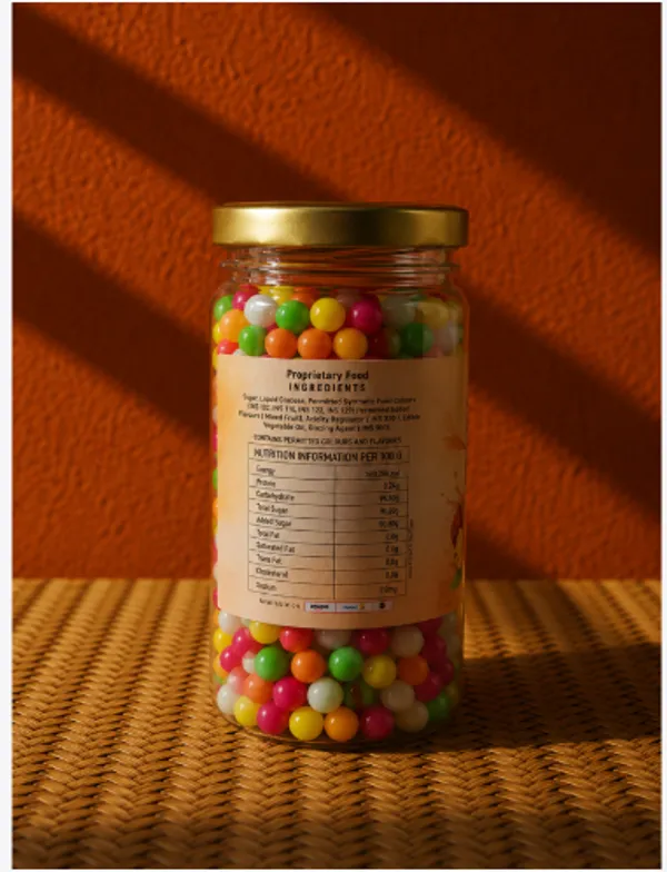 Mix_Fruit_Balls_150G_Colourful_Flavoured_Candy_Bites_Classic_Vegetarian_Confectionery_Jar_Pack