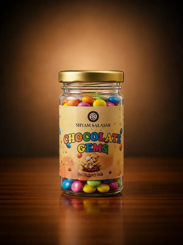 Shyam_Salasar_Chocolate_Gems_150g_|_Colourful_Chocolate_Candy_Bites_|_Classic_Sweet_Treat_|_Vegetarian_Jar_Pack