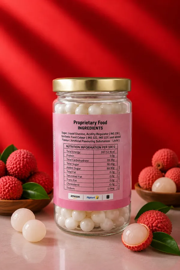 Shyam_Salasar_Litchi_Shots_150g_|_Colourful_Flavoured_Candy_Bites_|_Classic_Vegetarian_Confectionery_|_Jar_Pack