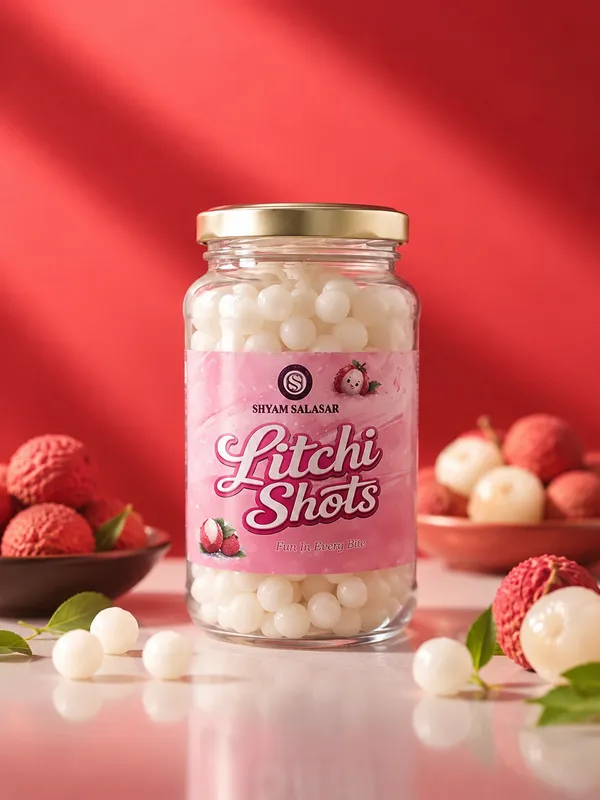 Shyam_Salasar_Litchi_Shots_400g_|_Colourful_Flavoured_Candy_Bites_|_Classic_Vegetarian_Confectionery_|_Jar_Pack