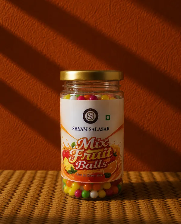 Shyam_Salasar_Mix_Fruit_Balls_150g_|_Colourful_Flavoured_Candy_Bites_|_Classic_Vegetarian_Confectionery_|_Jar_Pack