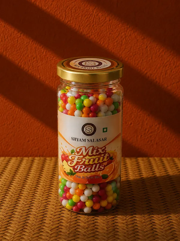Shyam_Salasar_Mix_Fruit_Balls_250g_|_Colourful_Flavoured_Candy_Bites_|_Classic_Vegetarian_Confectionery_|_Jar_Pack