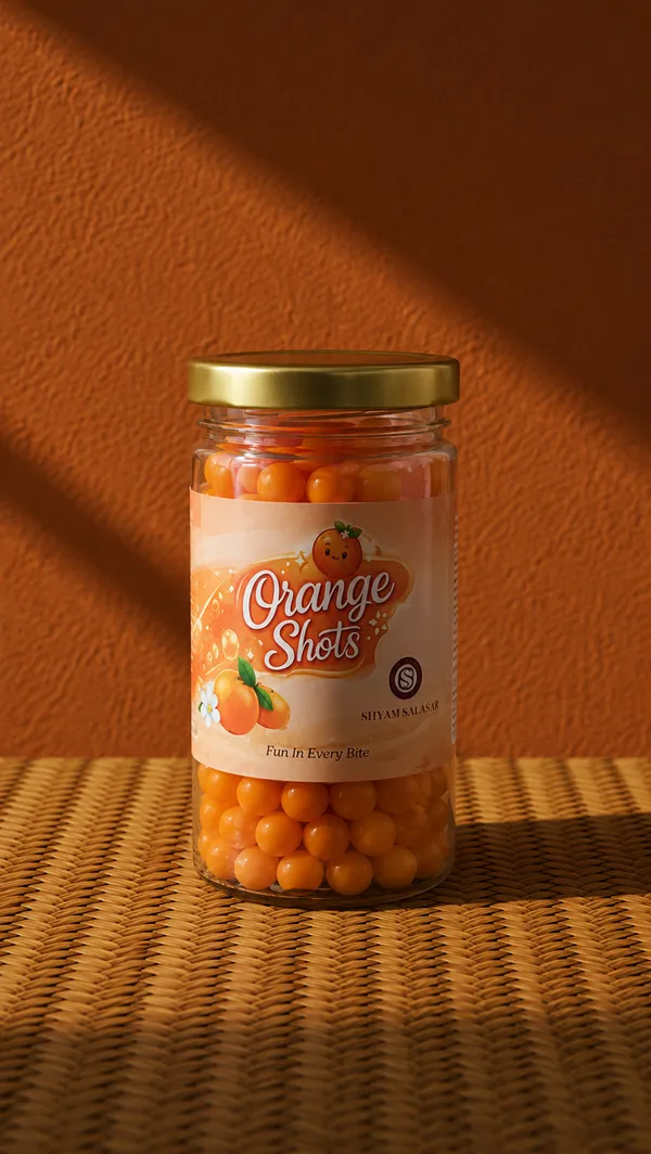 Shyam_Salasar_Orange_Shots_150g_|_Colourful_Flavoured_Candy_Bites_|_Classic_Vegetarian_Confectionery_|_Jar_Pack