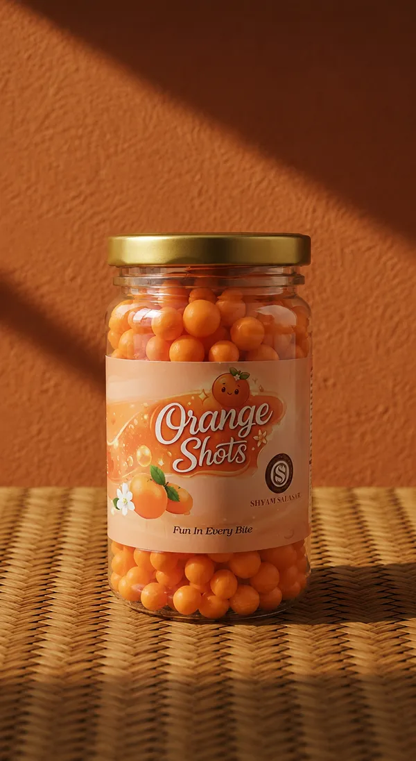 Shyam_Salasar_Orange_Shots_400g_|_Colourful_Flavoured_Candy_Bites_|_Classic_Vegetarian_Confectionery_|_Jar_Pack