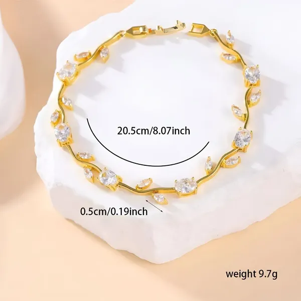 White_And_Gold_Stainless_Steel_Bracelet_For_Women